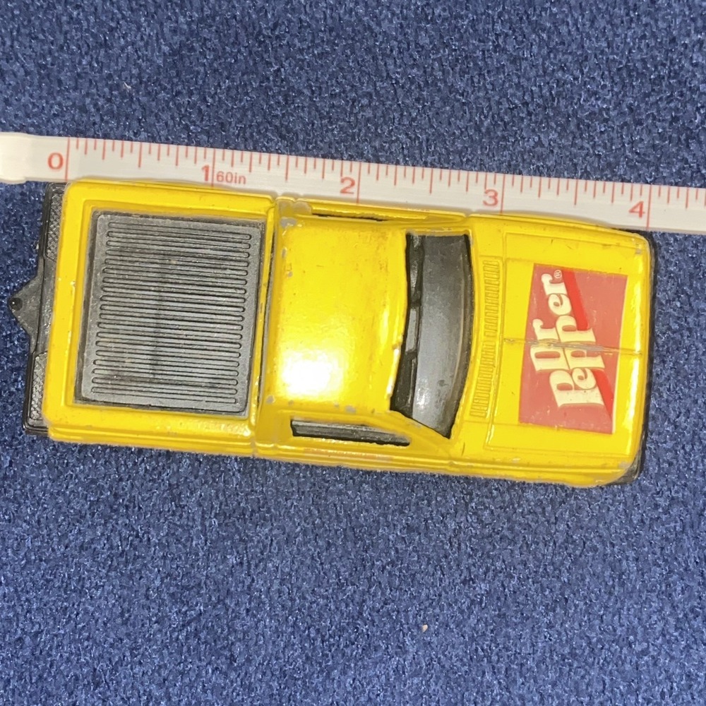 1970s 80s TootsieToy CHEVROLET S-10 PICK-UP TRUCK Dr. Pepper Yellow Diecast 4" L - Picture 4 of 6